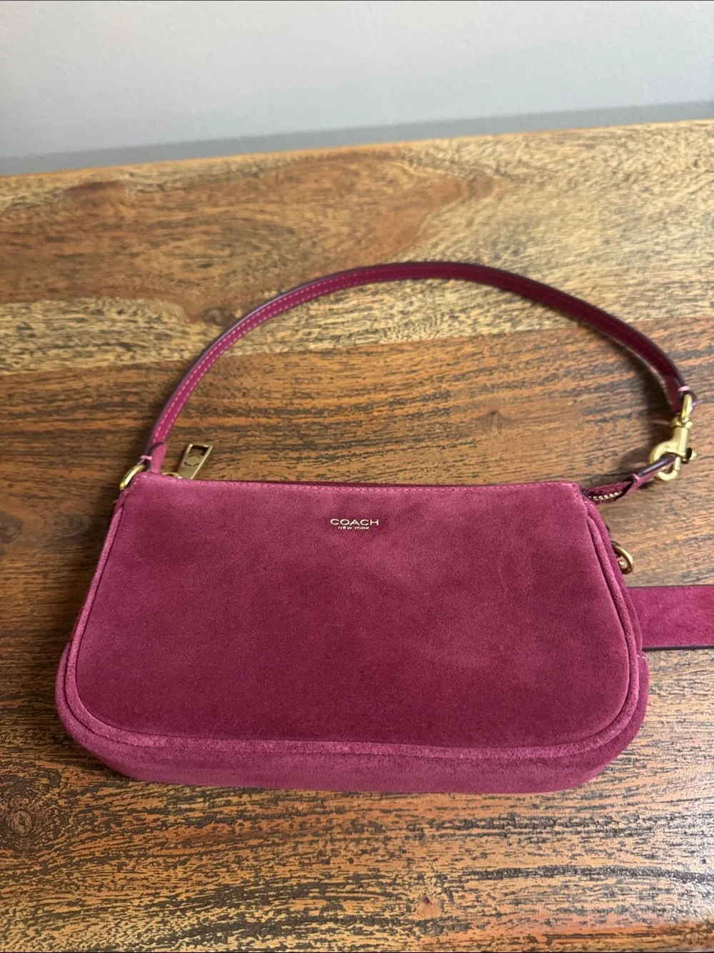 NWOT Coach Plaza Bag 18 Dark Fuchsia